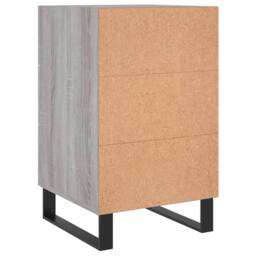 Berkfield Home Modern Bedside Cabinet Grey Sonoma 40x40x66 cm Engineered Wood - Size: 40 x 40 x 66 cm - thumbnail 8