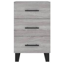 Berkfield Home Modern Bedside Cabinet Grey Sonoma 40x40x66 cm Engineered Wood - Size: 40 x 40 x 66 cm - thumbnail 5