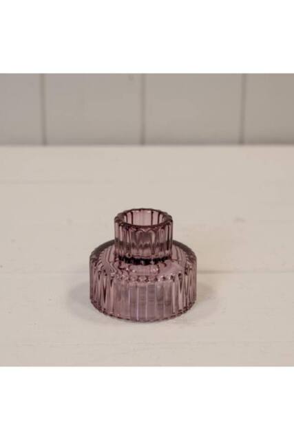 KDMD Amethyst Glass 5mm Candle Holder in Purple - image 1