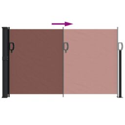 Berkfield Home Retractable Side Awning Brown 120x500 cm - thumbnail 5