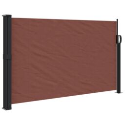 Berkfield Home Retractable Side Awning Brown 120x500 cm - thumbnail 2