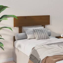 Berkfield Home Bed Headboard Honey Brown 93.5x3x81 cm Solid Wood Pine - thumbnail 4