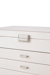 H&O Direct Fashion Jewellery Box with Drawers in White - thumbnail 4