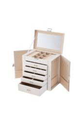 H&O Direct Fashion Jewellery Box with Drawers in White - thumbnail 6
