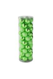 KDMD 48 Light Green Baubles in MattShiny & Glitter Finish 10cm - thumbnail 2