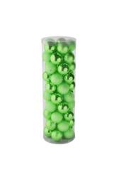 KDMD 48 Light Green Baubles in MattShiny & Glitter Finish 10cm - thumbnail 1