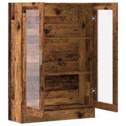 Berkfield Home Classic Book Cabinet Old Wood 82.5x30.5x115 cm Engineered Wood in Brown - thumbnail 8