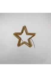 KDMD 10 Inch Star Wire Frame 20 Pack in Gold - thumbnail 6