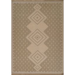 Livabliss Mystery-Washable Tan Beige Ivory Modern Jute Living Dining Rug - Size: 200 cm x 275 cm - thumbnail 2