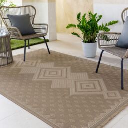 Livabliss Mystery-Washable Tan Beige Ivory Modern Jute Living Dining Rug - Size: 200 cm x 275 cm - thumbnail 1