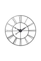 ExtraStar Large Vintage Metal Wall Clock with Roman Numerals in Grey - thumbnail 2