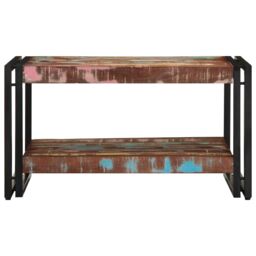 Berkfield Home Coffee Table Multicolour 70x50x38 cm Solid Wood Reclaimed - Size: 70 x 50 x 38 cm - thumbnail 4