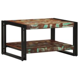 Berkfield Home Coffee Table Multicolour 70x50x38 cm Solid Wood Reclaimed - Size: 70 x 50 x 38 cm