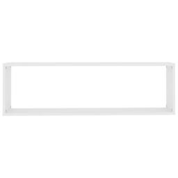 Berkfield Home Wall Cube Shelf 2 pcs White 100x15x30 cm Engineered Wood - Size: 100 x 15 x 30 cm - thumbnail 7