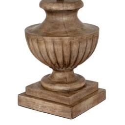Lemon Pavilion Furniture and Decor Marbelle Table Lamp with Edged Linen Shade - L45 x W45 x H67 cm Brown - thumbnail 3