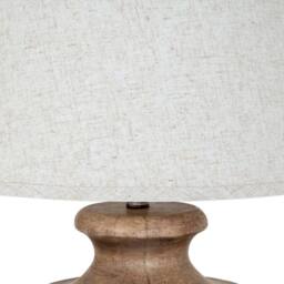 Lemon Pavilion Furniture and Decor Marbelle Table Lamp with Edged Linen Shade - L45 x W45 x H67 cm Brown - thumbnail 4