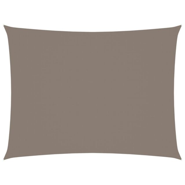 Berkfield Home Sunshade Sail Oxford Fabric Rectangular 6x7 m Taupe in Beige - image 1