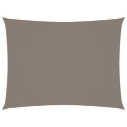 Berkfield Home Sunshade Sail Oxford Fabric Rectangular 6x7 m Taupe in Beige - thumbnail 1