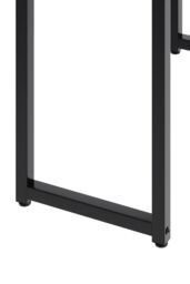 Living and Home Black Square Metal Desk Frame Desk Base w/ Adjustable Plastic Table Foot Protectors for Home, Kitchen, DIY Dining Table, 110cm W x - thumbnail 6