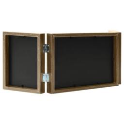 Berkfield Home Trifold Photo Frame Collage Light Brown 28x18 cm+2x - Size: 28x18 cm - thumbnail 3