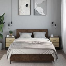 Berkfield Home Bedside Cabinets 2 pcs Sonoma Oak 40x31x50 cm Engineered Wood in Brown - Size: 40 x 31 x 50 cm - thumbnail 3