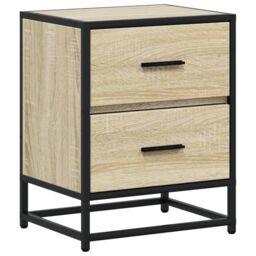 Berkfield Home Bedside Cabinets 2 pcs Sonoma Oak 40x31x50 cm Engineered Wood in Brown - Size: 40 x 31 x 50 cm - thumbnail 6