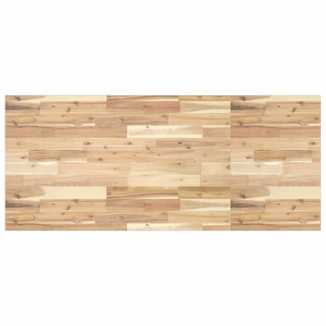Berkfield Home Desk Top Untreated 120x60x2 cm Solid Wood Acacia in Brown - Size: 120 x 60 x 2 cm - image 1