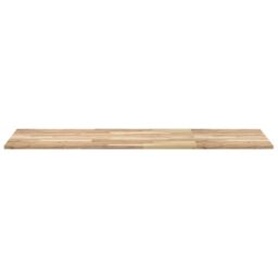 Berkfield Home Desk Top Untreated 120x60x2 cm Solid Wood Acacia in Brown - Size: 120 x 60 x 2 cm - thumbnail 4