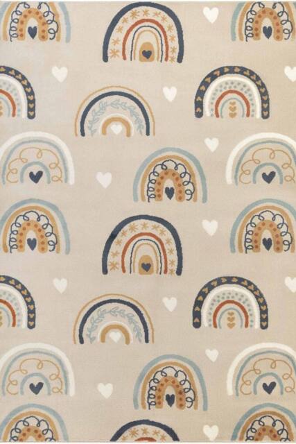 THE RUGS Adventures Kids Rug Bowie Beige Multicolour Kids Bedroom Rug - Size: 200 cm x 290 cm - image 1
