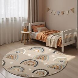 THE RUGS Adventures Kids Rug Bowie Beige Multicolour Kids Bedroom Rug - Size: 200 cm x 290 cm - thumbnail 4