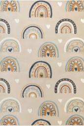 THE RUGS Adventures Kids Rug Bowie Beige Multicolour Kids Bedroom Rug - Size: 200 cm x 290 cm - thumbnail 1