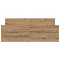 Berkfield Home Durable Bed Frame without Mattress Artisan Oak 135x190cm Engineer in Brown - Size: 135x190 cm - thumbnail 5
