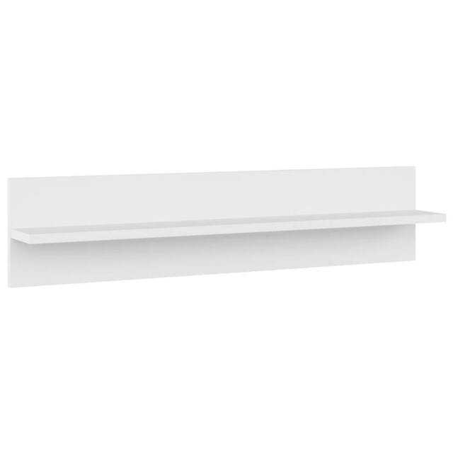Berkfield Home Wall Shelf 2 pcs White 80x11.5x18 cm Engineered Wood - image 1