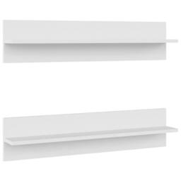 Berkfield Home Wall Shelf 2 pcs White 80x11.5x18 cm Engineered Wood - thumbnail 3