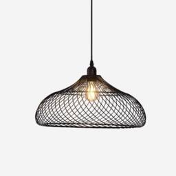 Living and Home Industrial Black Iron Pendant Light for Kitchen & Living Room - thumbnail 5