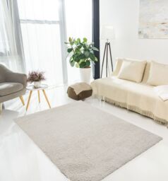 DS Living Cloud Luxe Area Rug - Two Sizes & Colours Available in Silver - Size: 120 cm x 160 cm - thumbnail 1