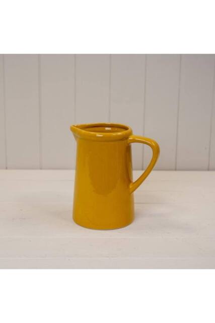 KDMD Large Burnt Yellow Ceramic Jug in Mustard - image 1