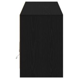 Berkfield Home TV Cabinet with LED Strip Lights with Storage with Door Black 180 x 34 x 50 cm - thumbnail 7