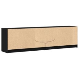 Berkfield Home TV Cabinet with LED Strip Lights with Storage with Door Black 180 x 34 x 50 cm - thumbnail 8