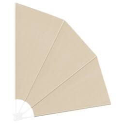 Berkfield Home Modern Balcony Privacy Screen Folding Manual Beige 140 x 140 cm Fabric - thumbnail 5