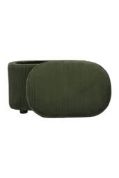 Living and Home Modern Corduroy Storage Ottoman with Plastic Legs in Green - thumbnail 7