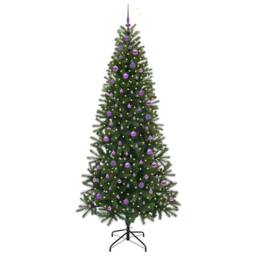 Berkfield Home Artificial Christmas Tree with 300 LEDs Green 240 cm PE & PVC - thumbnail 3