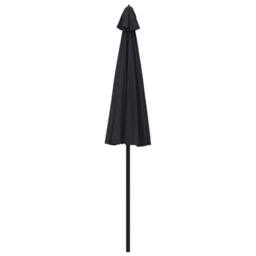 Berkfield Home Outdoor Parasol with Aluminium Pole 270 cm Black - thumbnail 4