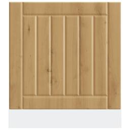 Berkfield Home Decorative Dishwasher Panel Lucca Artisan Oak Engineered Wood in Brown - thumbnail 4