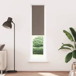 Berkfield Home Roller Blind Blackout Coffee 40x230 cm Fabric Width 35.7 cm Polyester in Brown - thumbnail 2
