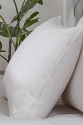 BHS All Natural Duck Feather & Down Pillow Pair in White - Size: Double - thumbnail 4