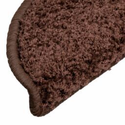 Berkfield Home Carpet Stair Treads 15 pcs Brown 56x17x3 cm - Size: Medium - thumbnail 6