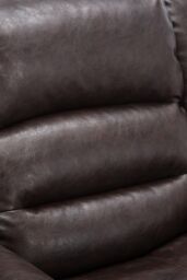 More4Homes Denver Bonded Leather Manual Recliner Stud Sofa Home Lounge Chair in Brown - thumbnail 5
