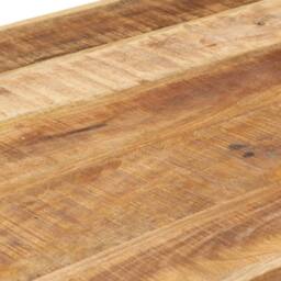 Berkfield Home Durable Dining Table 200x100x75 cm Solid Rough Mango Wood in Brown - Size: 200 x 100 x 75 cm - thumbnail 6