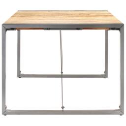 Berkfield Home Durable Dining Table 200x100x75 cm Solid Rough Mango Wood in Brown - Size: 200 x 100 x 75 cm - thumbnail 1